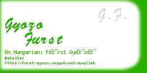 gyozo furst business card